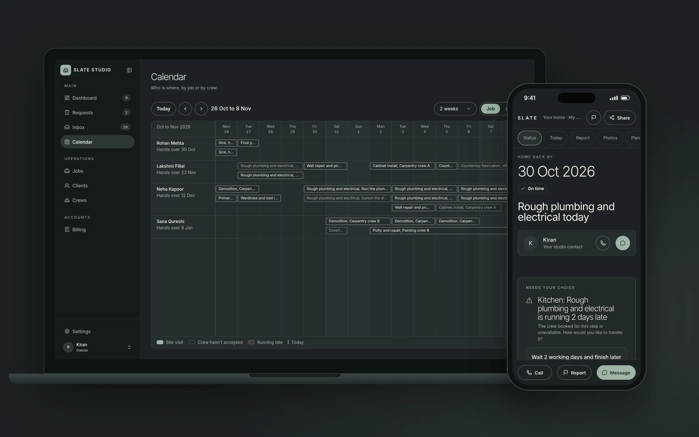 Slate Studio - Scheduling Software